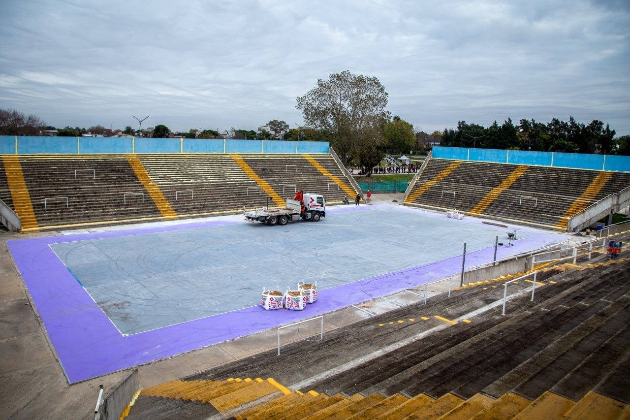 EL MUNICIPIO SIGUE CON LA PUESTA EN VALOR DEL MICROESTADIO NÉSTOR KIRCHNER