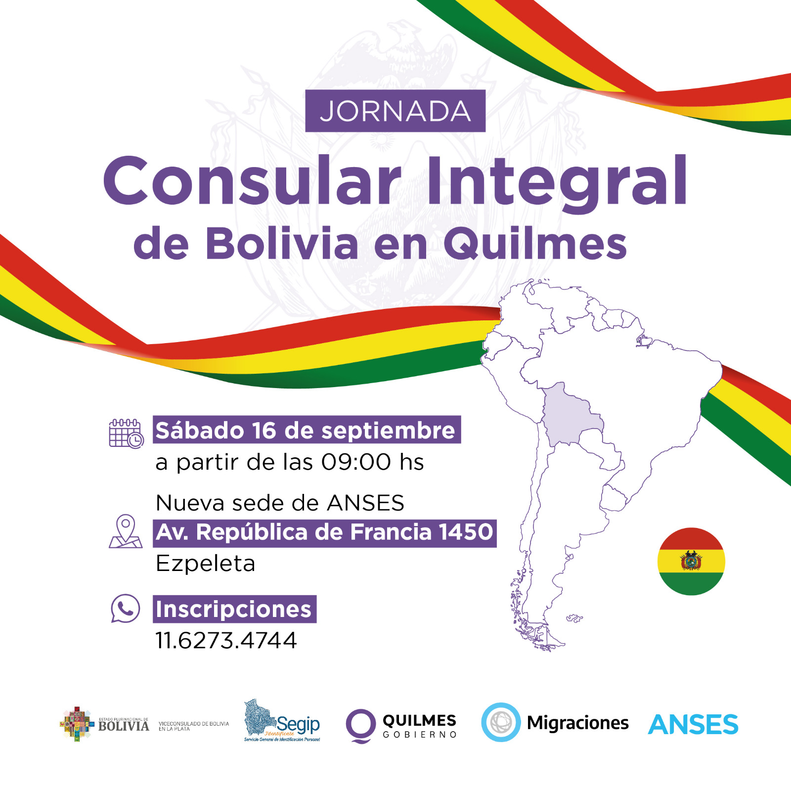  NUEVA JORNADA CONSULAR INTEGRAL DE BOLIVIA EN LA ANSES DE EZPELETA
