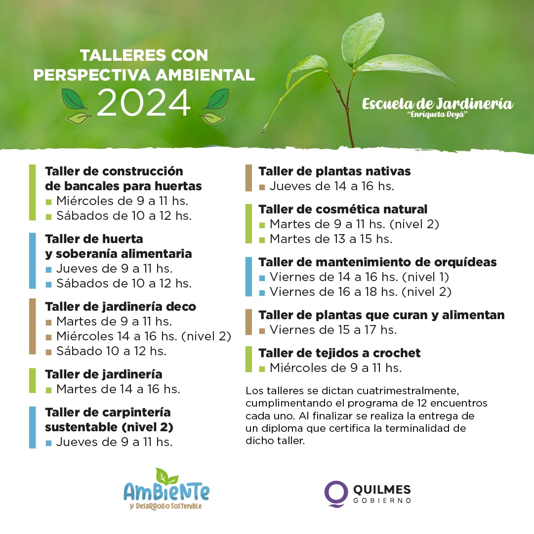 ABRE LA INSCRIPCIÓN A LOS TALLERES DE LA ESCUELA DE JARDINERÍA 