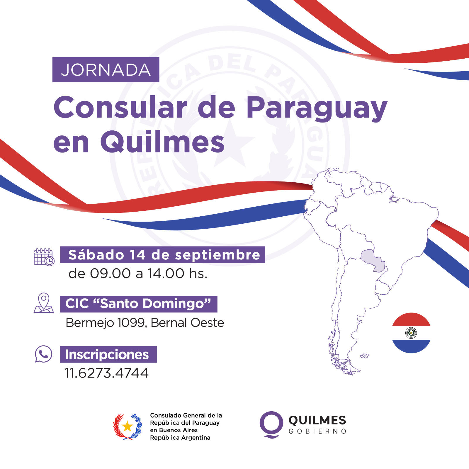NUEVA JORNADA CONSULAR DE PARAGUAY EN QUILMES