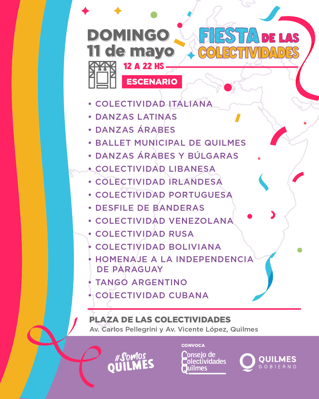  TODO LISTO PARA LA FIESTA DE LAS COLECTIVIDADES ESTE FIN DE SEMANA 