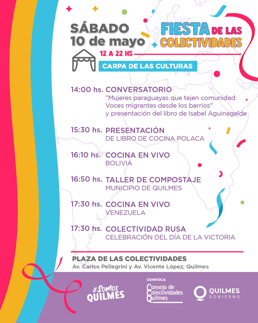  TODO LISTO PARA LA FIESTA DE LAS COLECTIVIDADES ESTE FIN DE SEMANA 