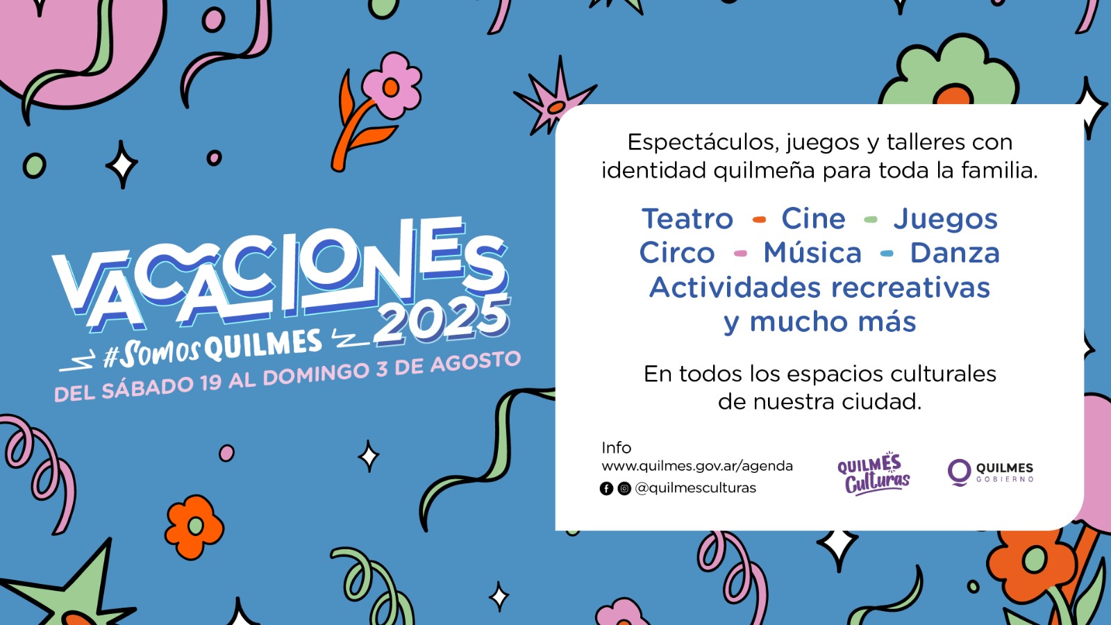 VACACIONES DE INVIERNO EN QUILMES: ACTIVIDADES LIBRES Y GRATUITAS